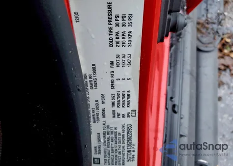 2006 Hummer H3 z USA, uszkodzony, nr VIN 5GTDN136268225953